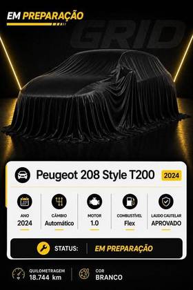 PEUGEOT 208 1.0 TURBO 200 FLEX STYLE CVT